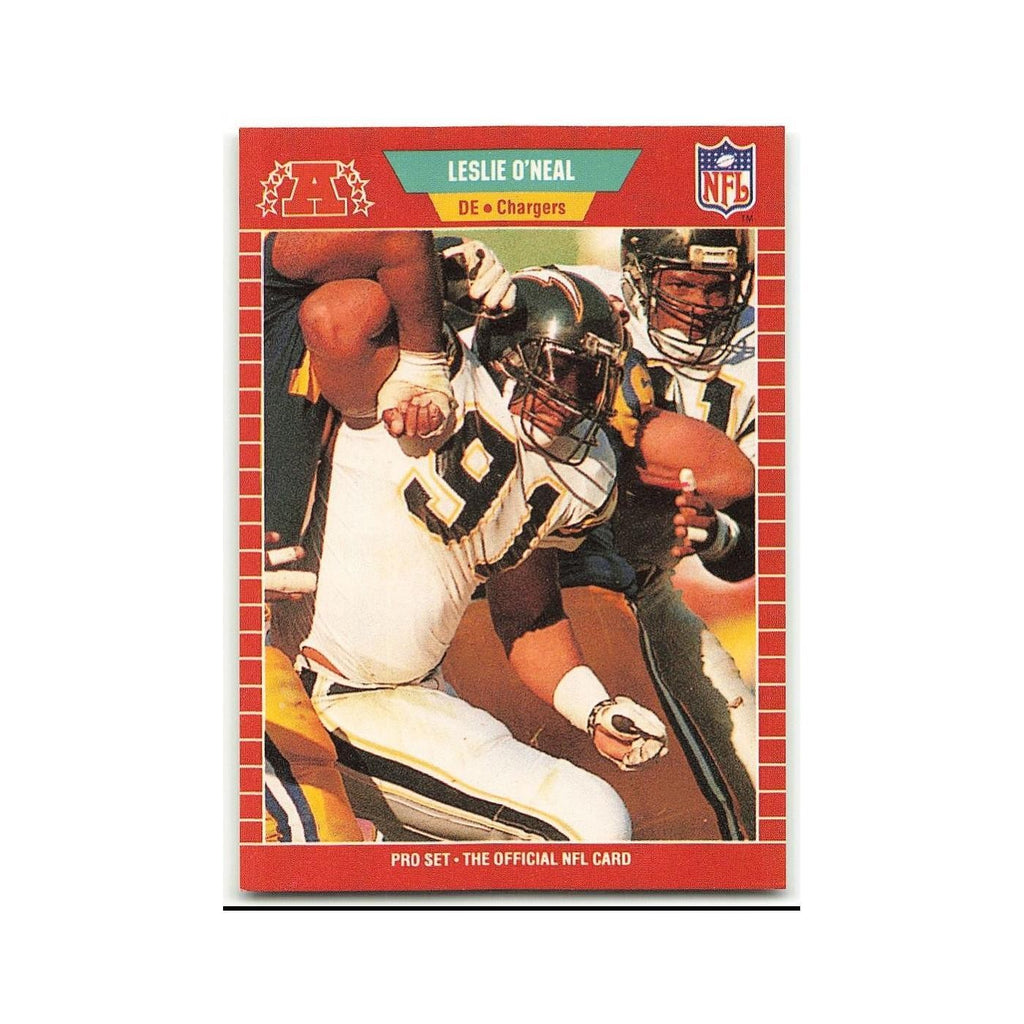 Leslie O'Neal 1989 Pro Set #365 San Diego Chargers Football Card NM