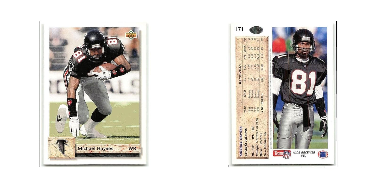 Michael Haynes 1992 Upper Deck #171 Atlanta Falcons Football Card NM