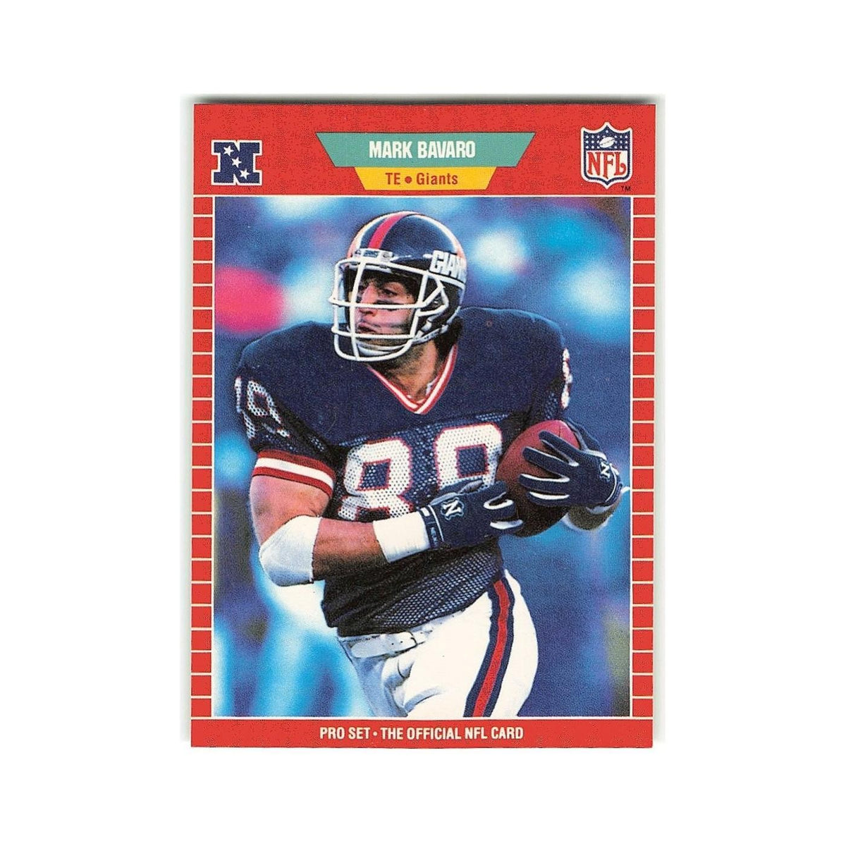 Mark Bavaro 1989 Pro Set #281 New York Giants Football Card NM