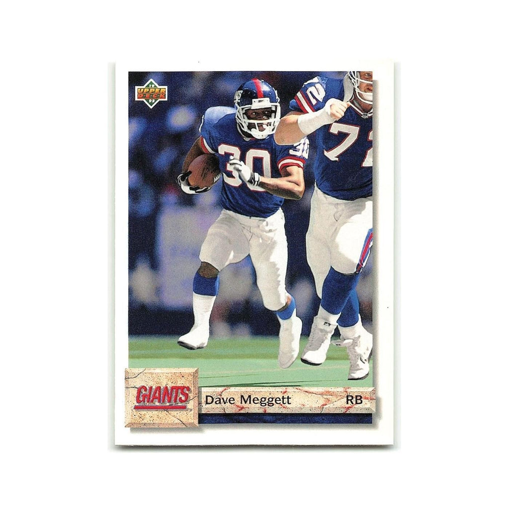 Dave Meggett 1992 Upper Deck #265 New York Giants Football Card NM