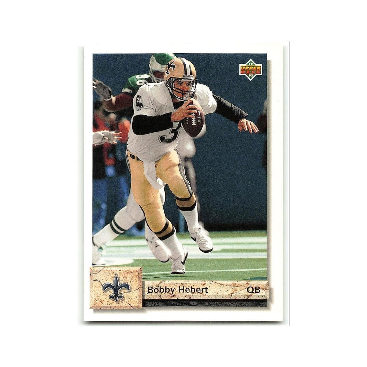 Bobby Hebert 1992 Upper Deck #275 New Orleans Saints Football Card NM