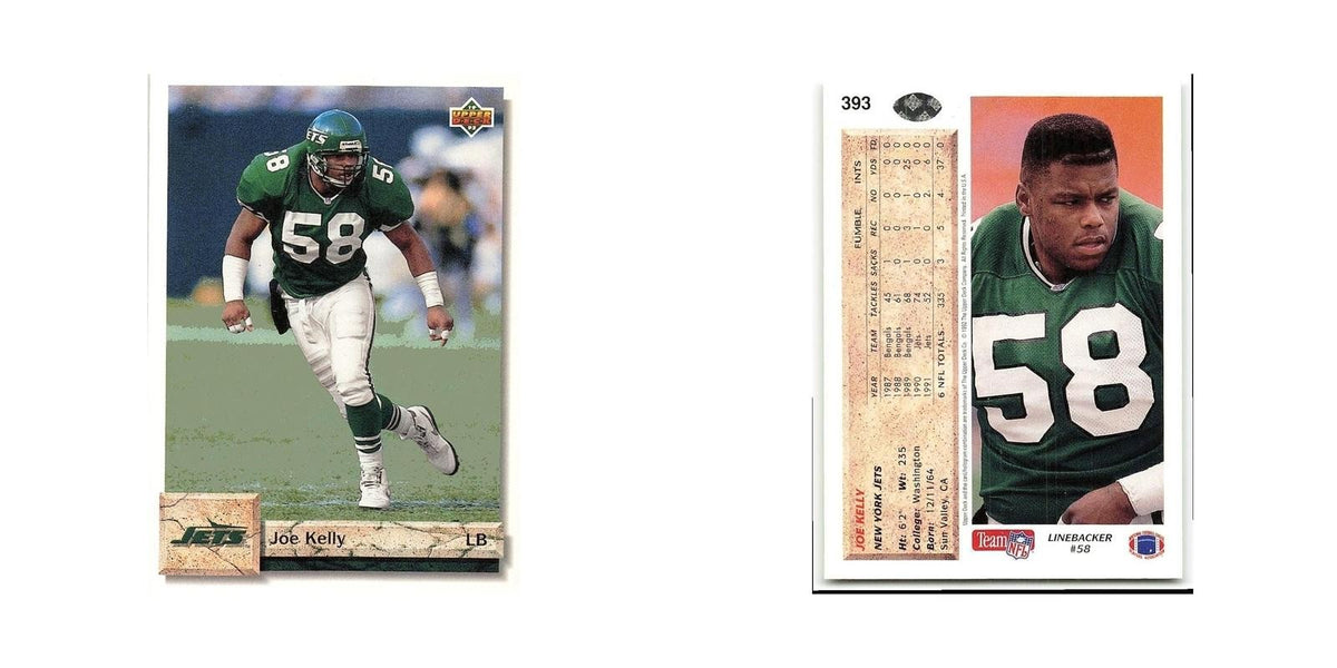 Joe Kelly 1992 Upper Deck #393 New York Jets Football Card NM