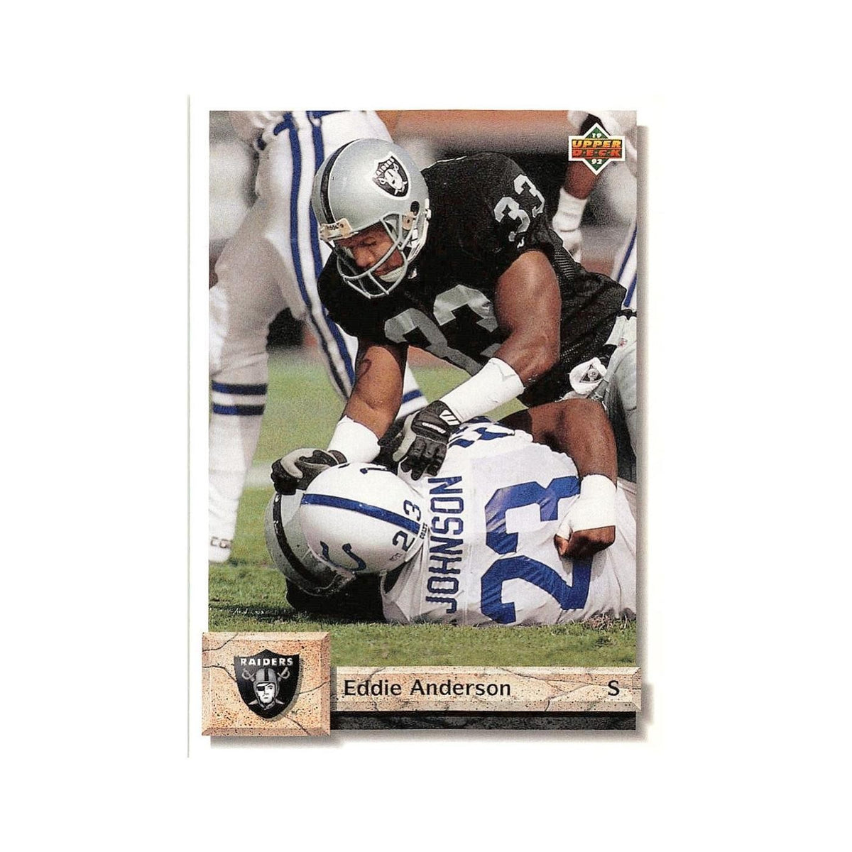 Eddie Anderson 1992 Upper Deck #152 Los Angeles Raiders Football Card NM