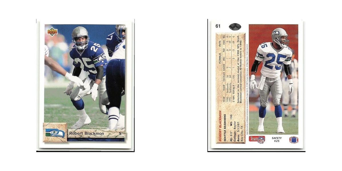Robert Blackmon 1992 Upper Deck #61 Seattle Seahawks Football Card NM