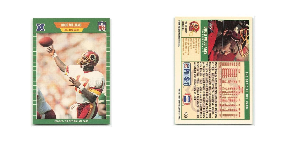 Doug Williams 1989 Pro Set #439 Washington Redskins Football Card NM