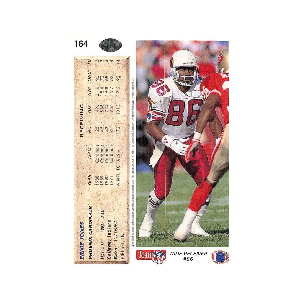 Ernie Jones 1992 Upper Deck #164 Phoenix Cardinals Football Card NM