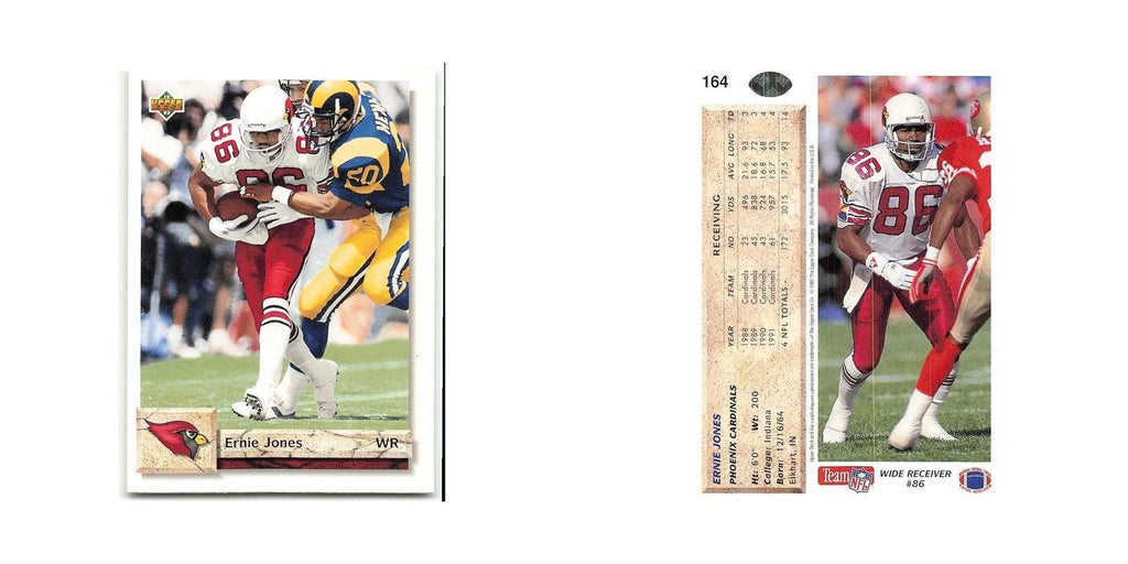 Ernie Jones 1992 Upper Deck #164 Phoenix Cardinals Football Card NM