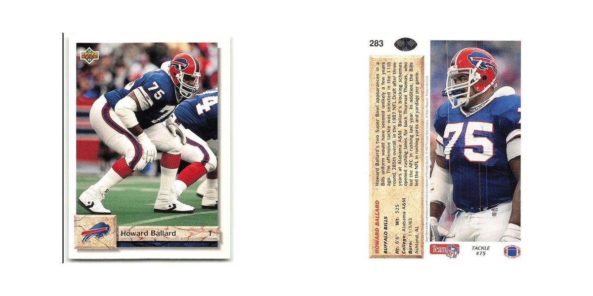 Howard Ballard 1992 Upper Deck #283 Buffalo Bills Football Card NM