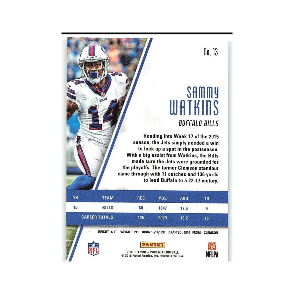 Sammy Watkins 2016 Panini Phoenix #13 Buffalo Bills Football Card NM