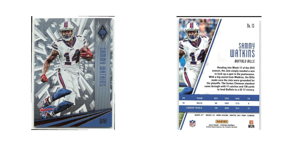 Sammy Watkins 2016 Panini Phoenix #13 Buffalo Bills Football Card NM