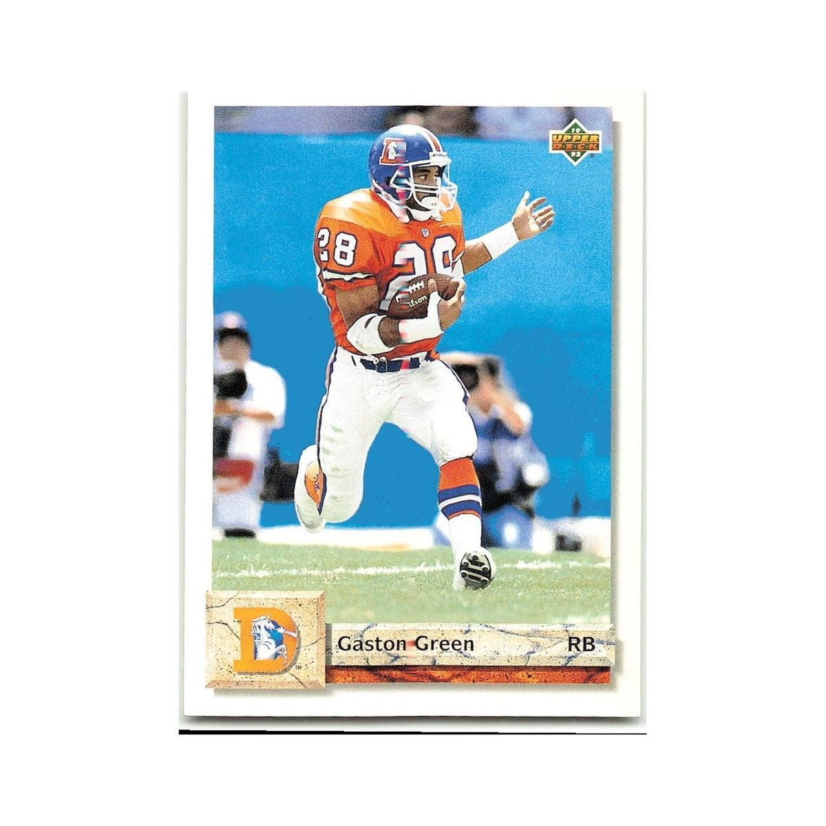 Gaston Green 1992 Upper Deck #196 Denver Broncos Football Card NM