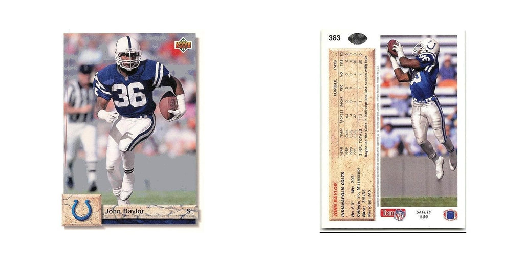 John Baylor 1992 Upper Deck #383 Indianapolis Colts Football Card NM