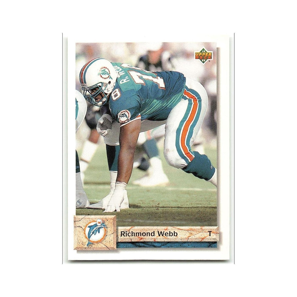 Richmond Webb 1992 Upper Deck #230 Miami Dolphins Football Card NM