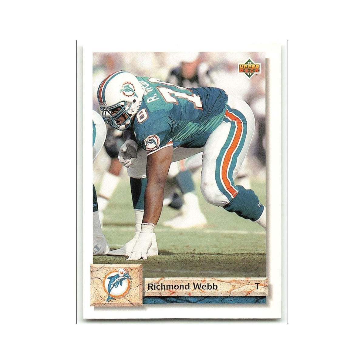Richmond Webb 1992 Upper Deck #230 Miami Dolphins Football Card NM