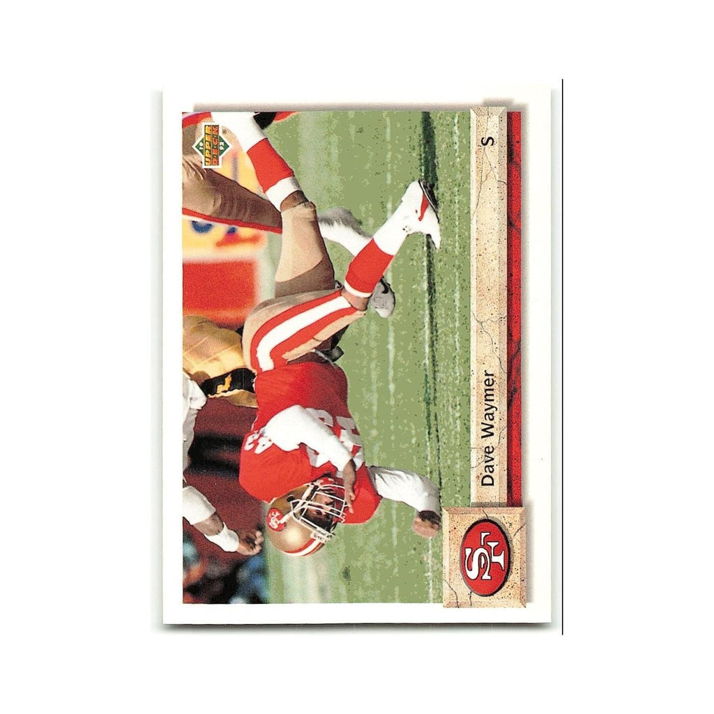 Dave Waymer 1992 Upper Deck #207 San Francisco 49ers Football Card NM