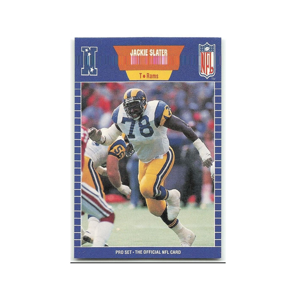 Jackie Slater 1989 Pro Set #207 Los Angeles Rams Football Card NM