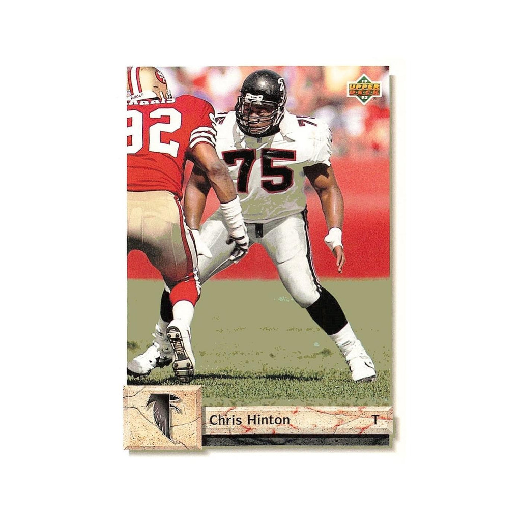 Chris Hinton 1992 Upper Deck #216 Atlanta Falcons Football Card NM