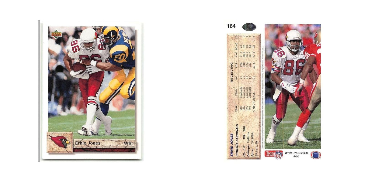 Ernie Jones 1992 Upper Deck #164 Phoenix Cardinals Football Card NM