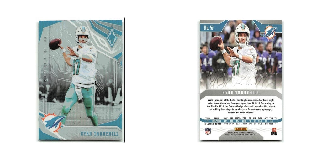 Ryan Tannehill 2018 Panini Phoenix #170 Miami Dolphins Football Card NM