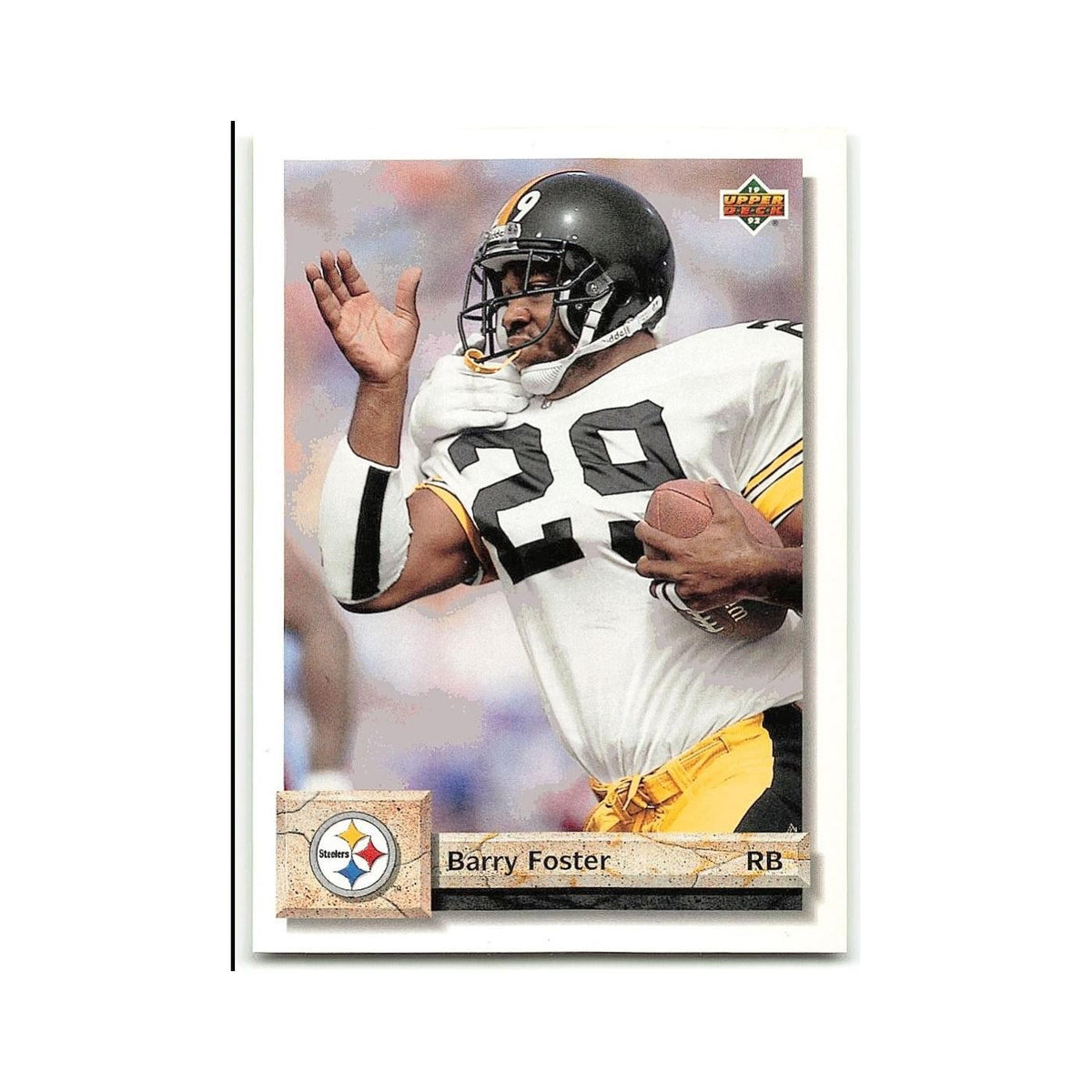 Barry Foster 1992 Upper Deck #57 Pittsburgh Steelers Football Card NM