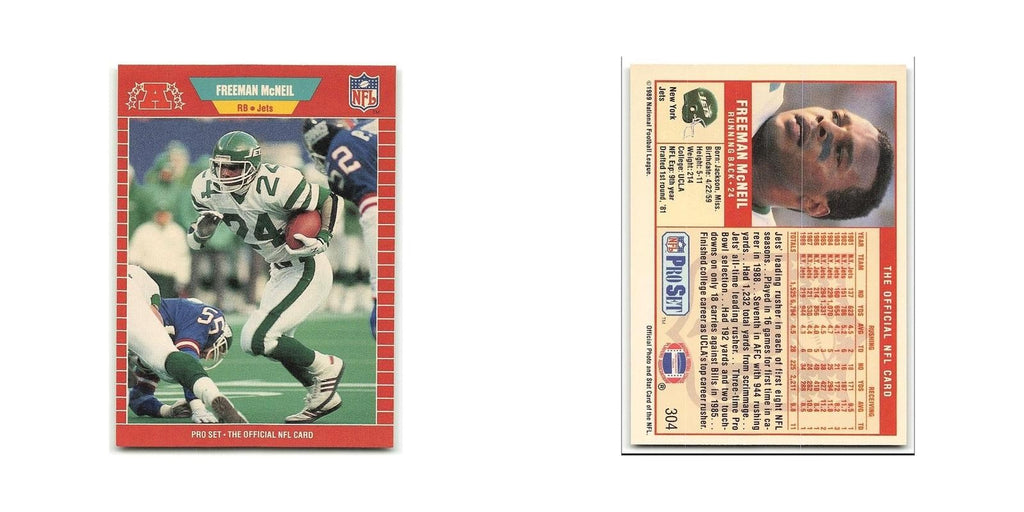 Freeman McNeil 1989 Pro Set #304 New York Jets Football Card NM