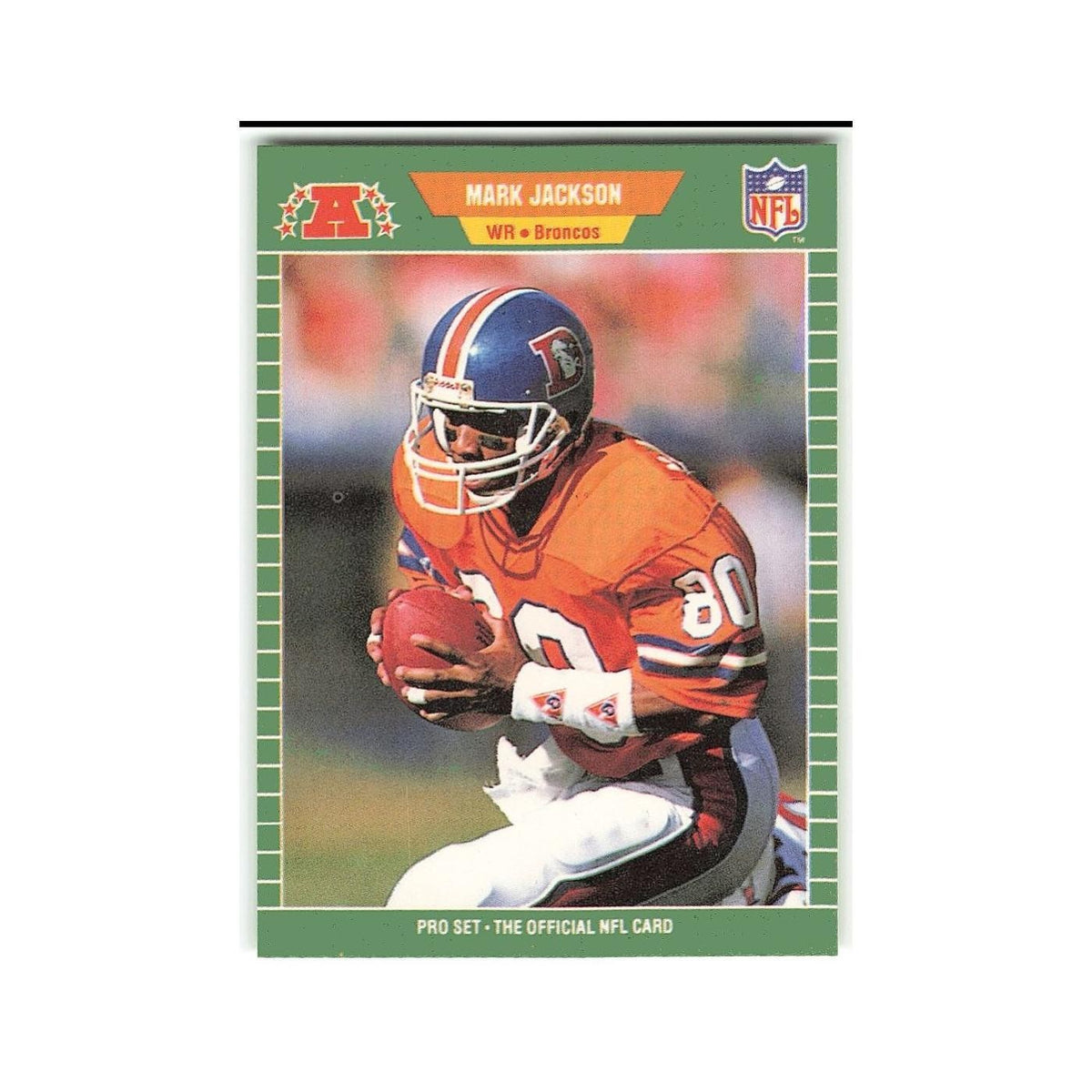 Mark Jackson 1989 Pro Set #104 Denver Broncos Football Card NM