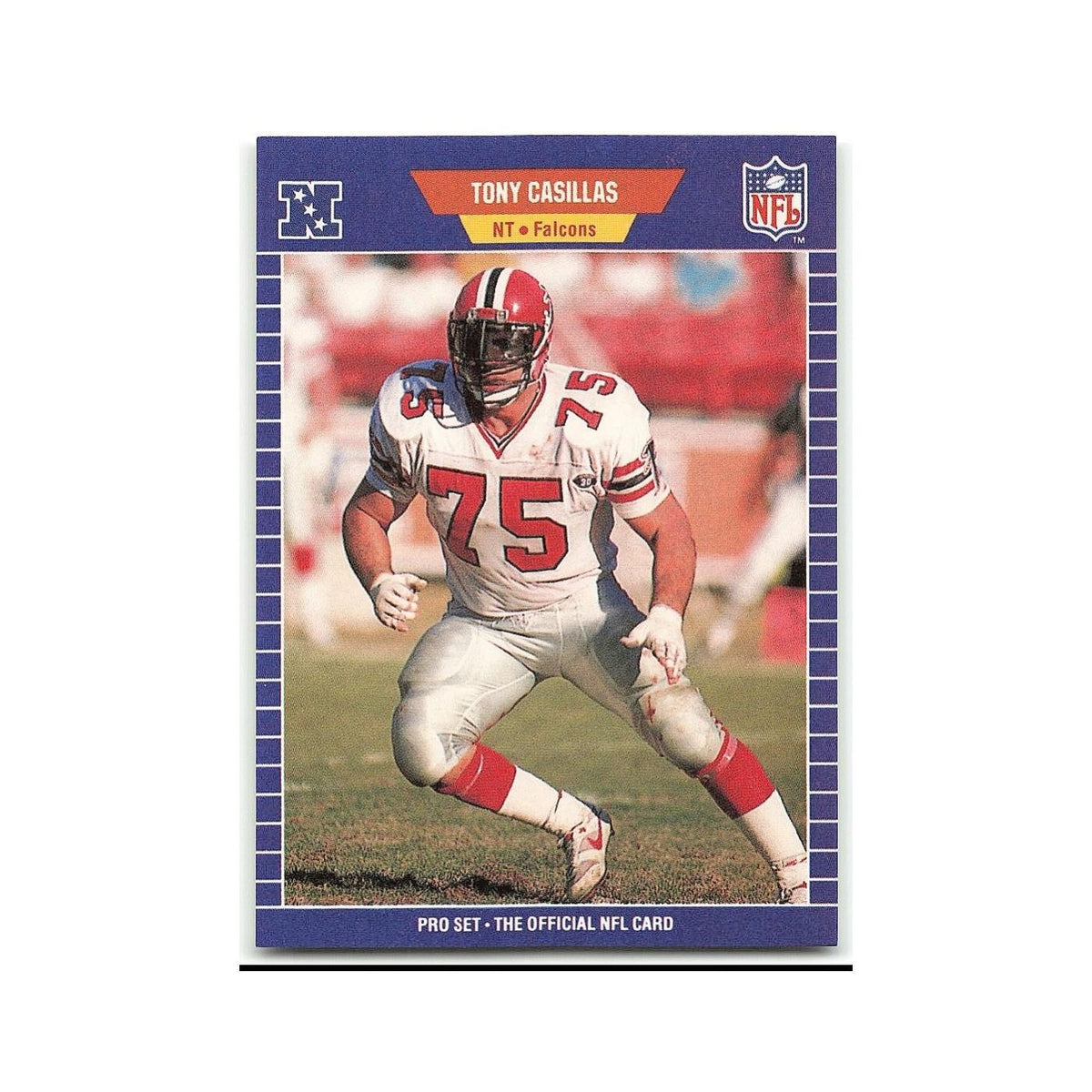 Tony Casillas 1989 Pro Set #6 Atlanta Falcons Football Card NM