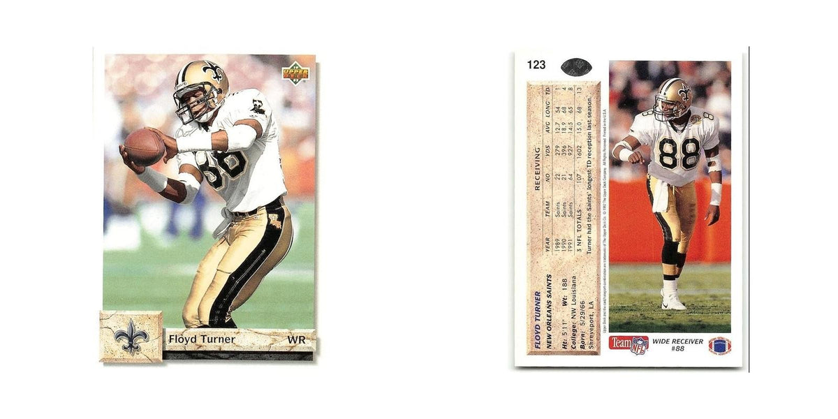 Floyd Turner 1992 Upper Deck #123 New Orleans Saints Football Card NM