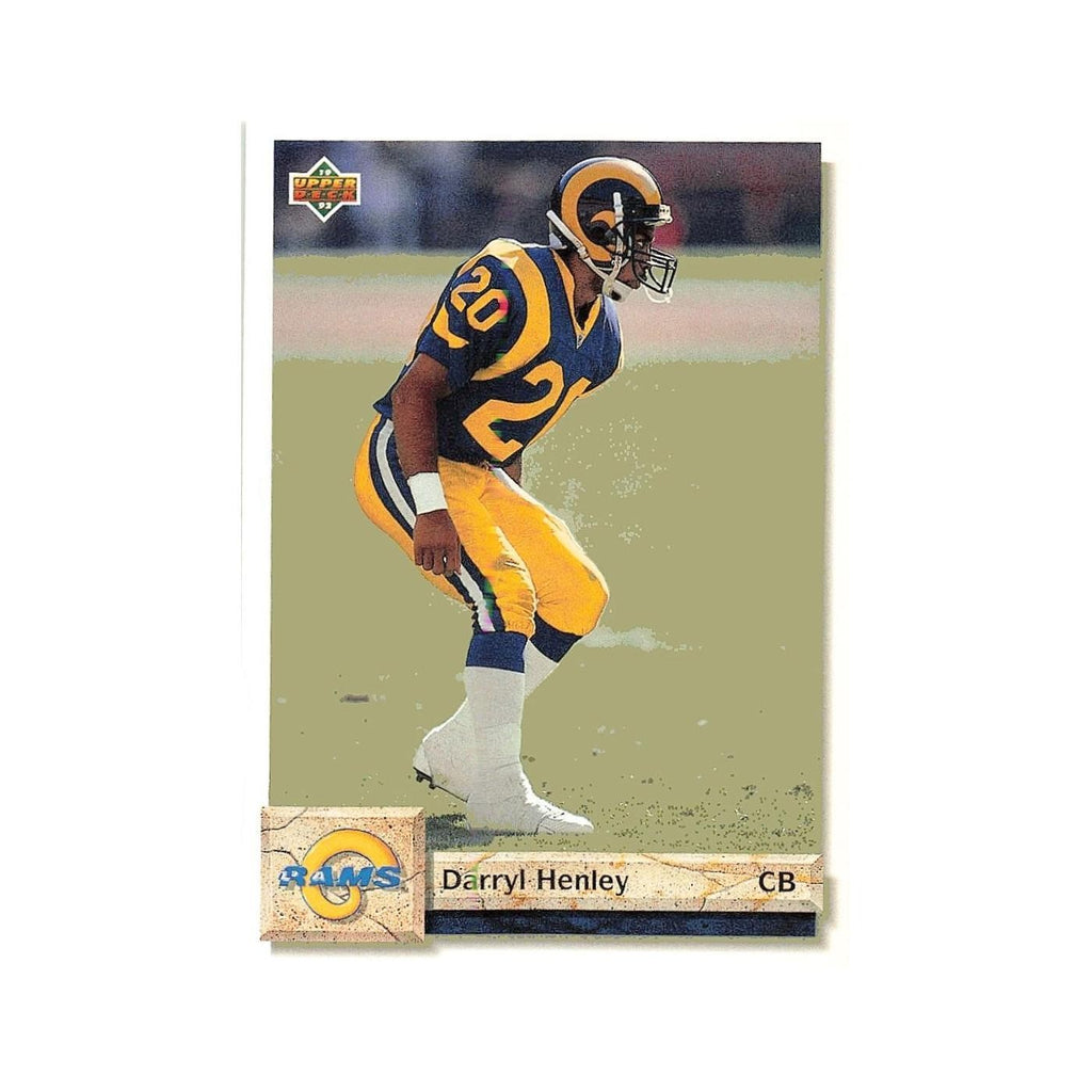 Darryl Henley 1992 Upper Deck #226 Los Angeles Rams Football Card NM