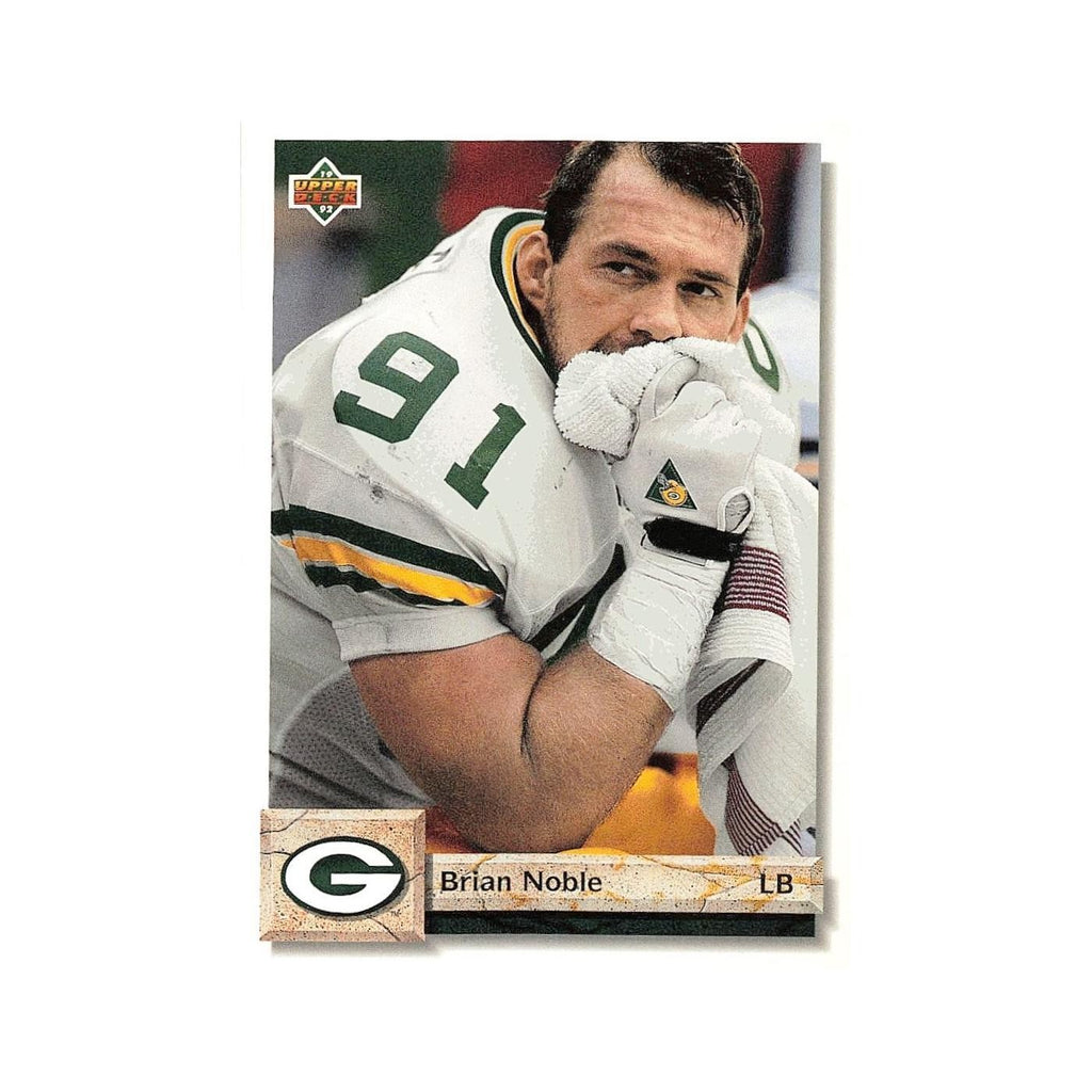 Brian Noble 1992 Upper Deck #62 Green Bay Packers Football Card NM