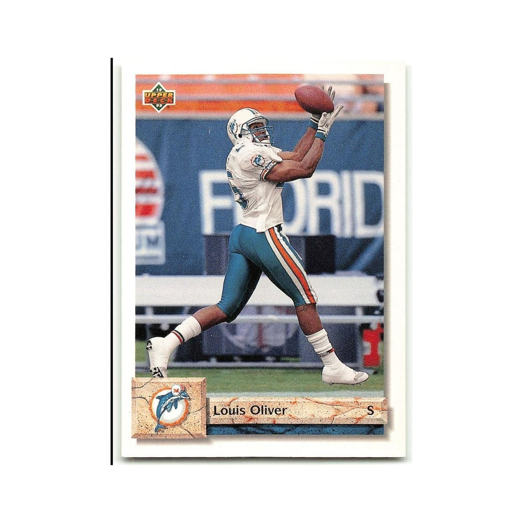 Louis Oliver 1992 Upper Deck #399 Miami Dolphins Football Card NM
