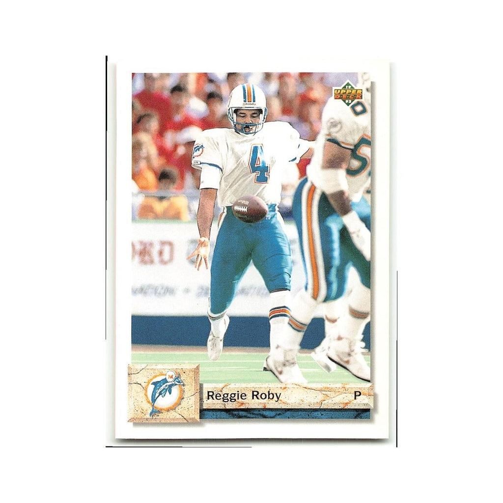 Reggie Roby 1992 Upper Deck #176 Miami Dolphins Football Card NM
