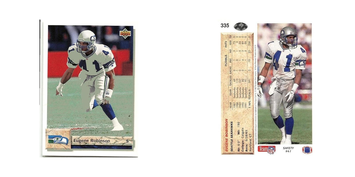 Eugene Robinson 1992 Upper Deck #335 Seattle Seahawks Football Card NM
