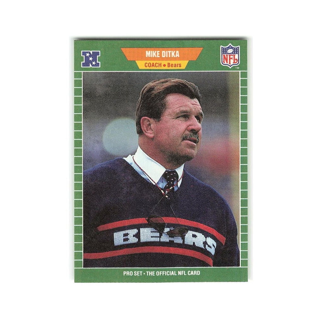 Mike Ditka 1989 Pro Set #53A Chicago Bears Football Card NM