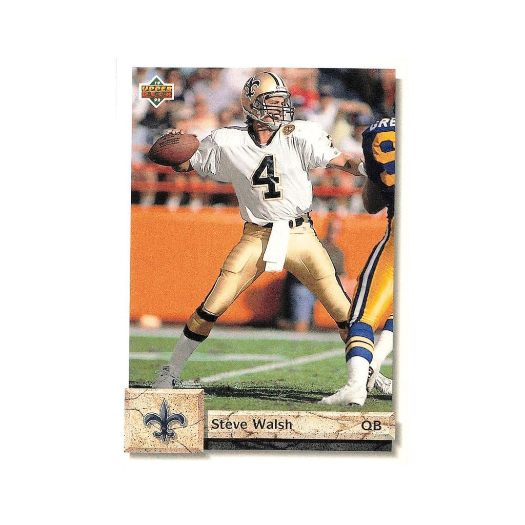 Steve Walsh 1992 Upper Deck #239 New Orleans Saints Football Card NM