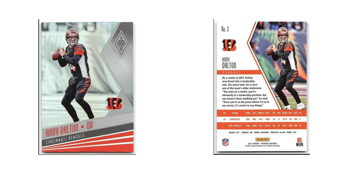 Andy Dalton 2017 Panini Phoenix #3 Cincinnati Bengals Football Card NM