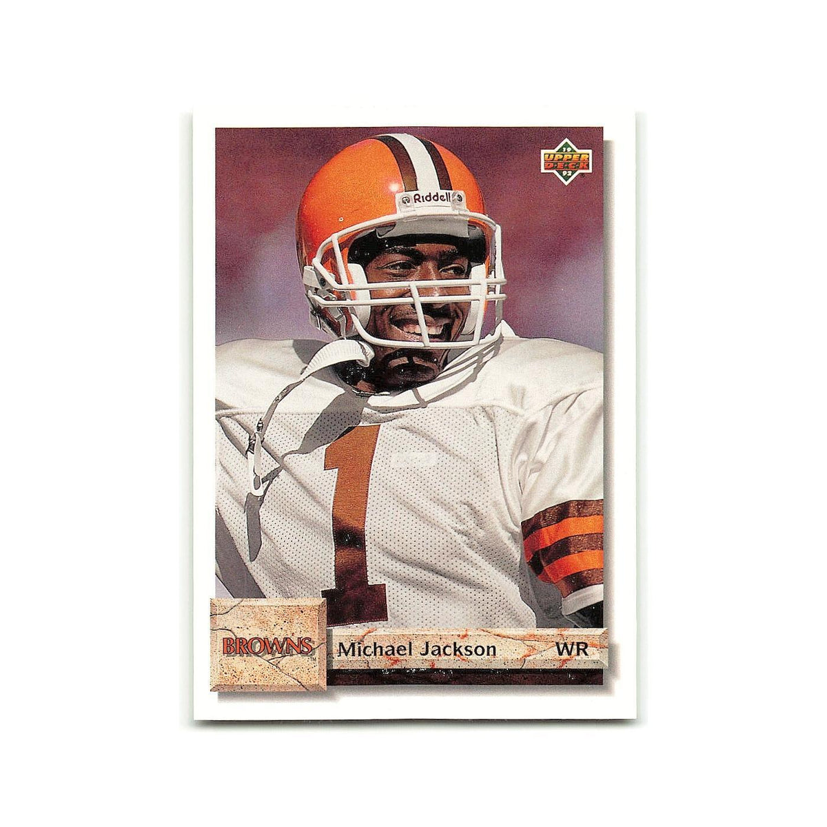 Michael Jackson 1992 Upper Deck #68 Cleveland Browns Football Card NM