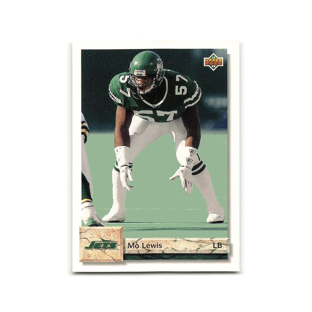 Mo Lewis 1992 Upper Deck #257 New York Jets Football Card NM