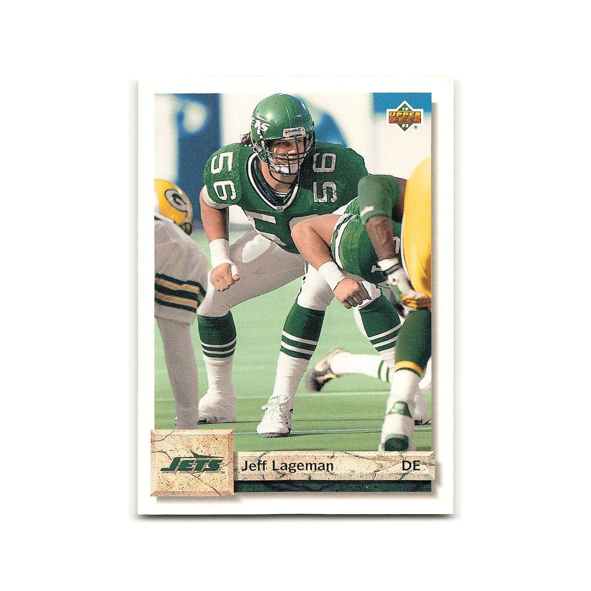 Jeff Lageman 1992 Upper Deck #236 New York Jets Football Card NM