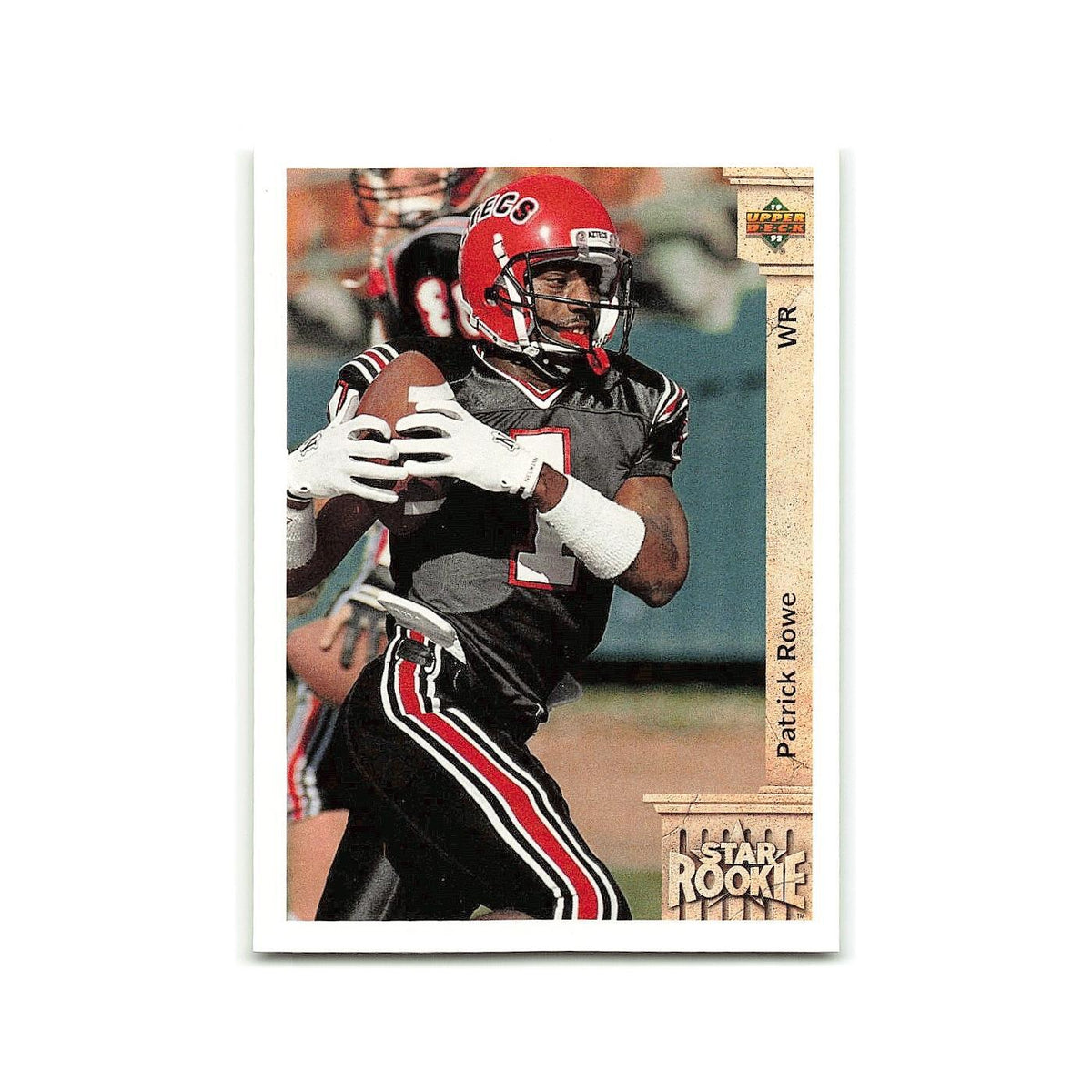 Patrick Rowe Rookie 1992 Upper Deck #19 Cleveland Browns Football Card NM