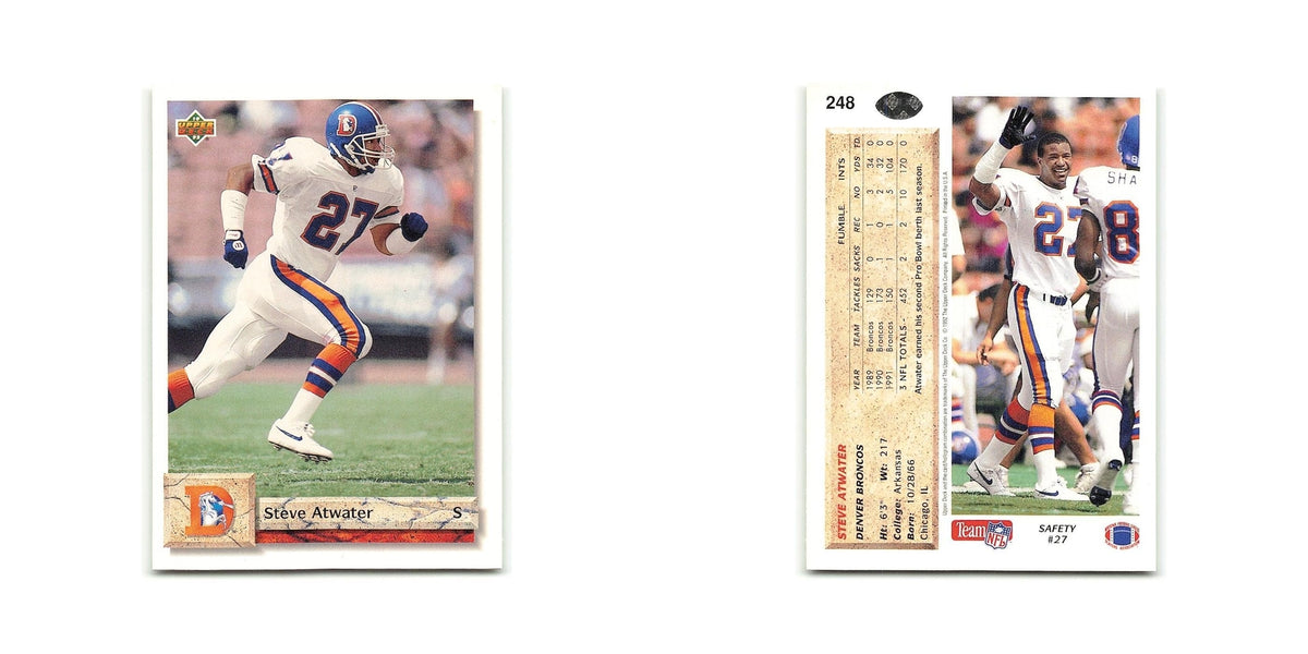 Steve Atwater 1992 Upper Deck #248 Denver Broncos Football Card NM