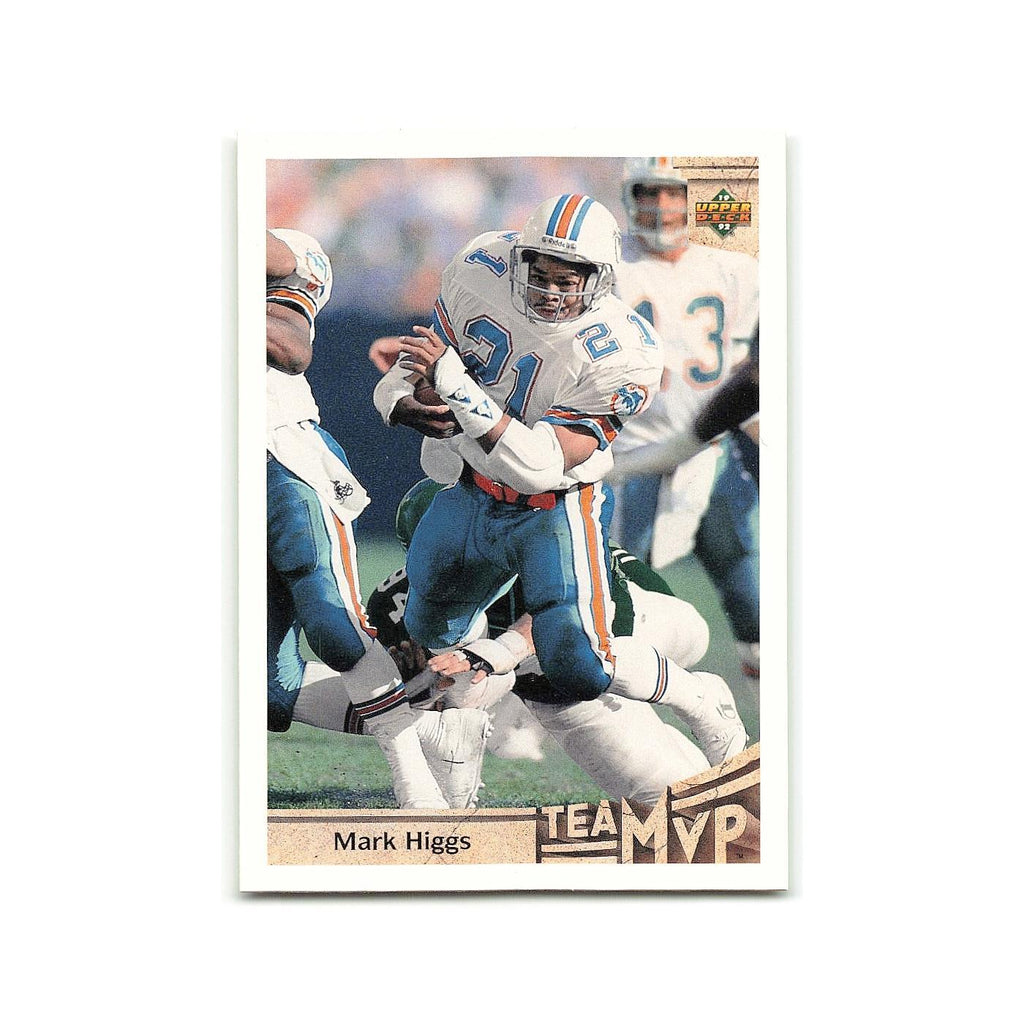Mark Higgs 1992 Upper Deck #362 Miami Dolphins Football Card NM