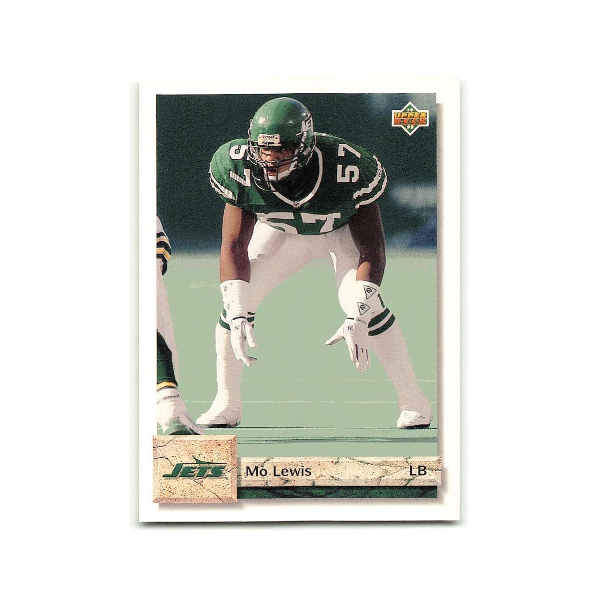 Mo Lewis 1992 Upper Deck #257 New York Jets Football Card NM