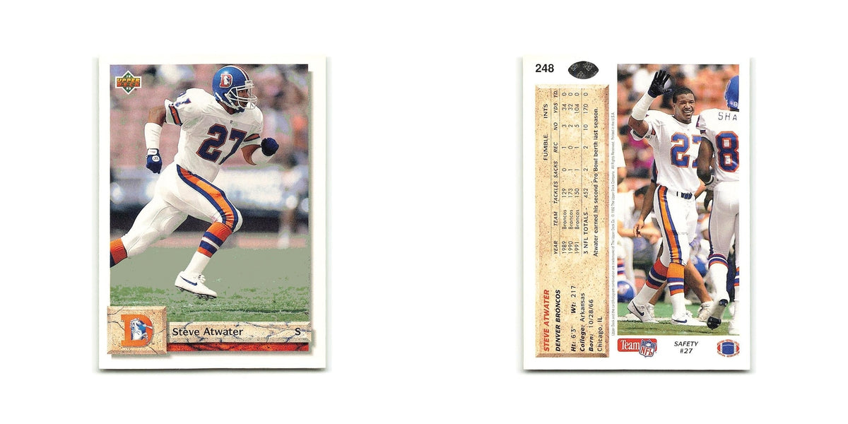 Steve Atwater 1992 Upper Deck #248 Denver Broncos Football Card NM