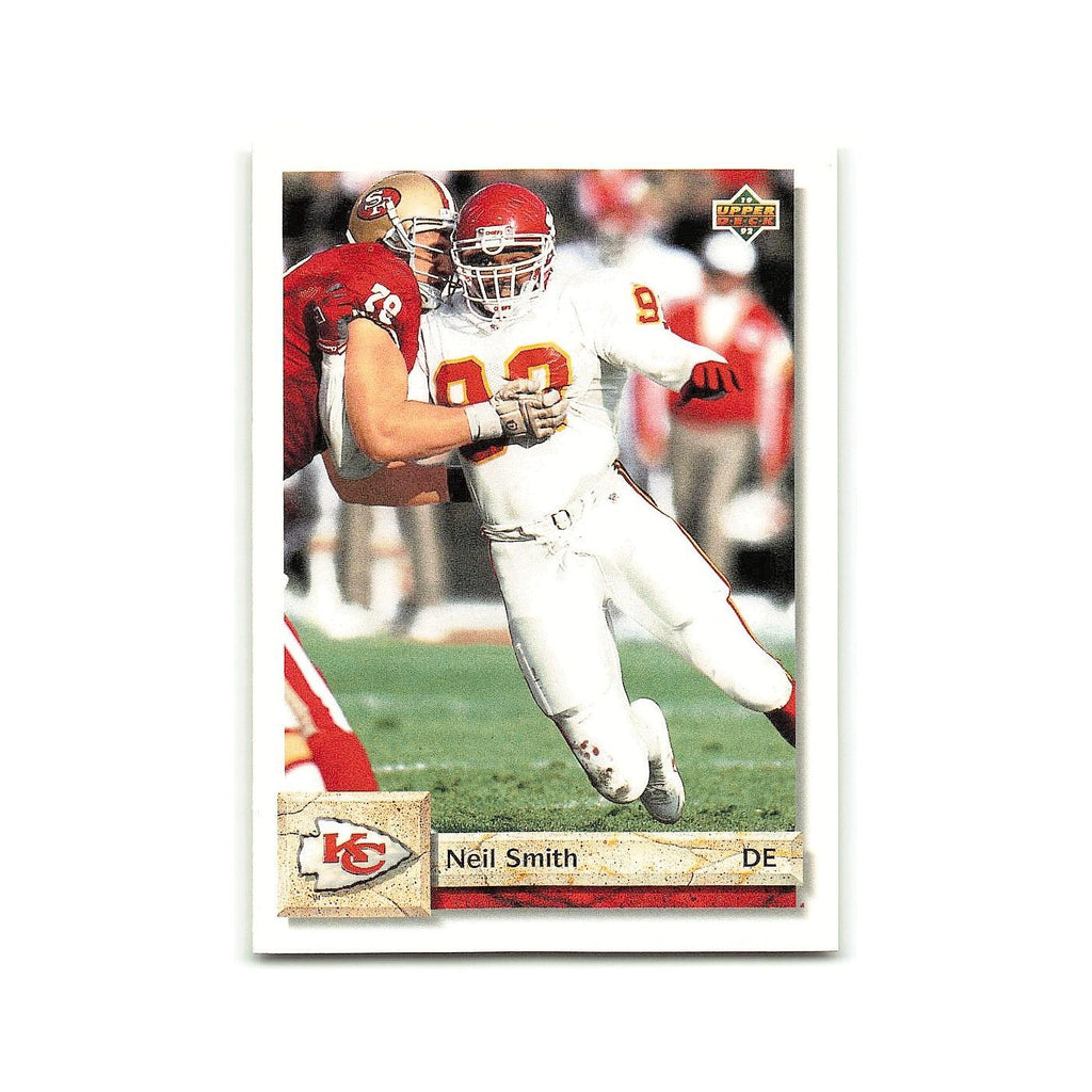 Neil Smith 1992 Upper Deck #103 Kansas City Chiefs Football Card NM