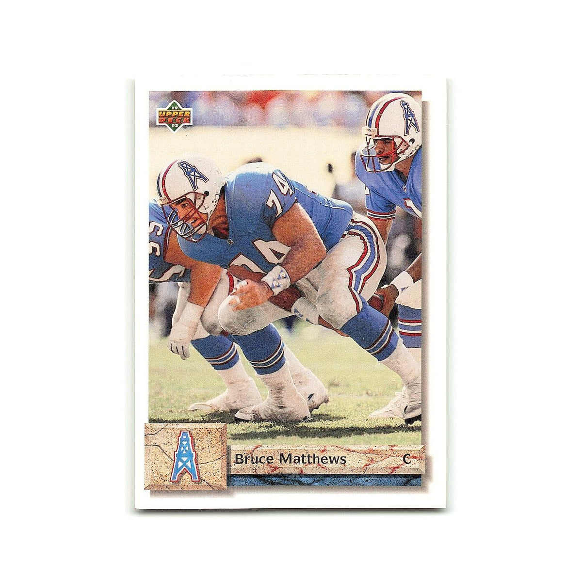 Bruce Matthews 1992 Upper Deck #112 Houston Oilers Football Card NM