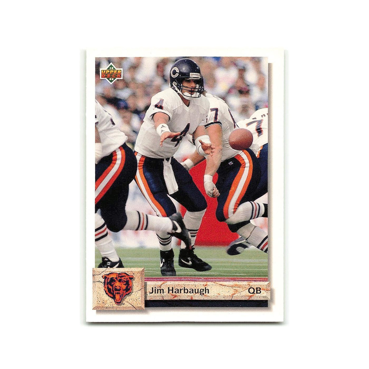 Jim Harbaugh 1992 Upper Deck #273 Chicago Bears Football Card NM