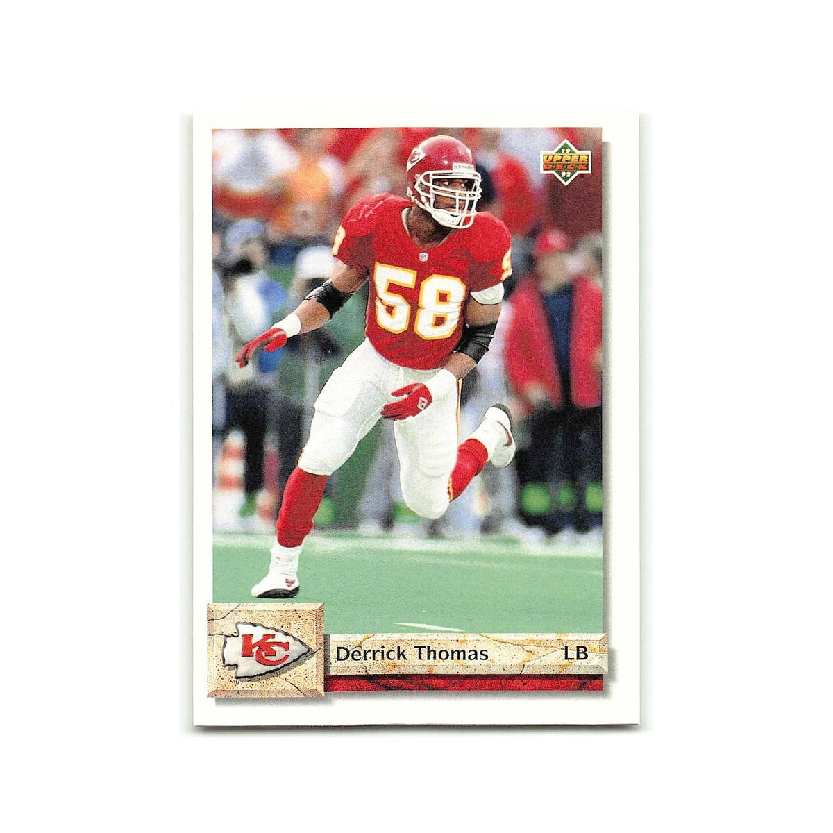 Derrick Thomas 1992 Upper Deck #144 Kansas City Chiefs Football Card NM