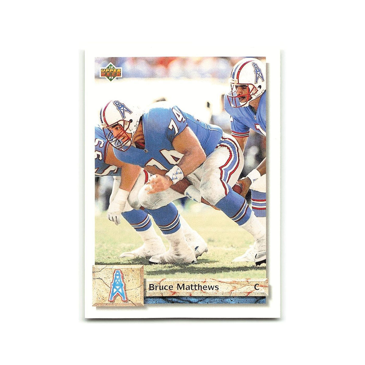 Bruce Matthews 1992 Upper Deck #112 Houston Oilers Football Card NM