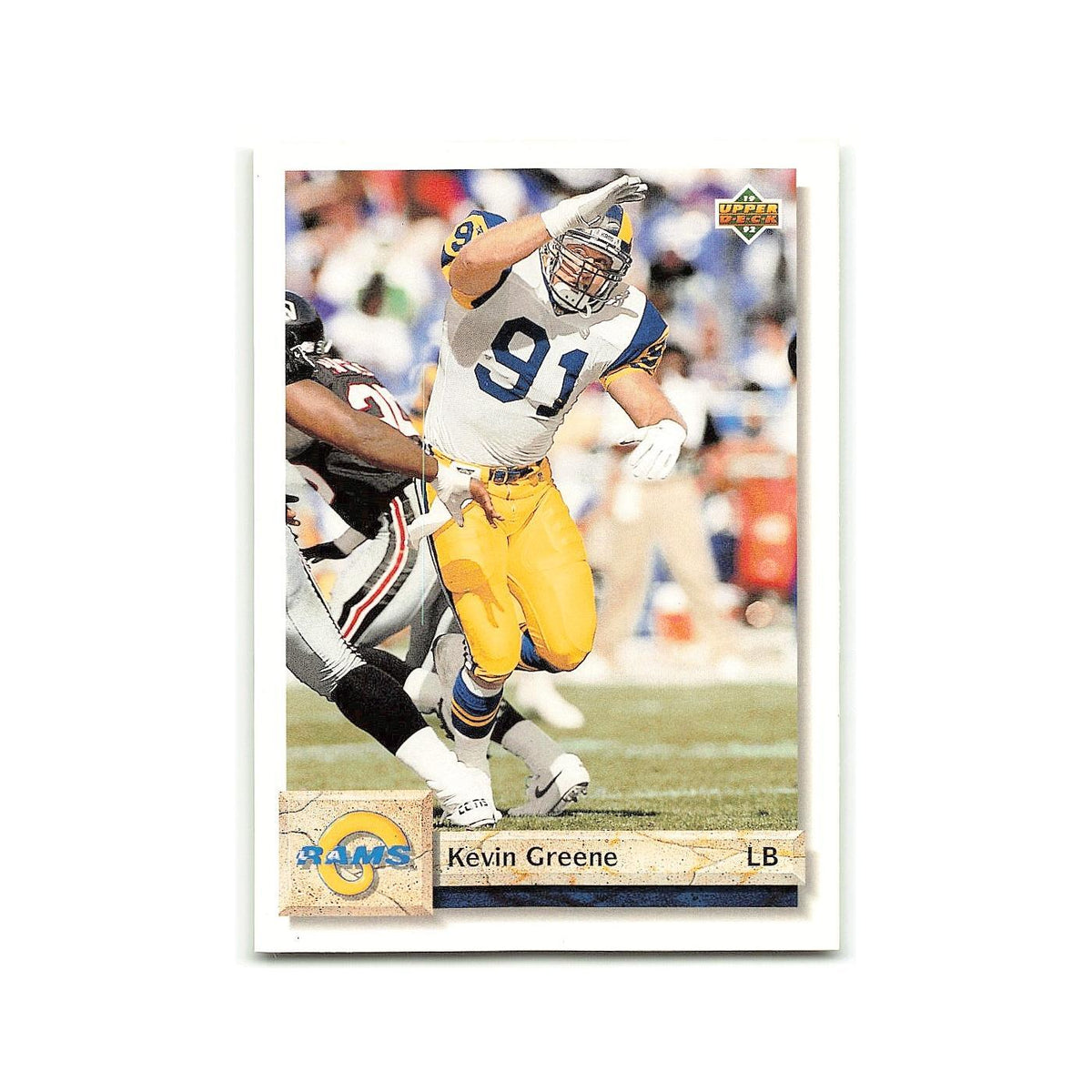 Kevin Greene 1992 Upper Deck #153 Los Angeles Rams Football Card NM
